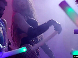 Tgirls Kasey Kei n Jade Venus assfucking on the afterparty