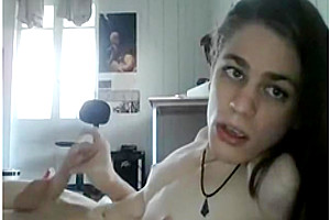 Beauty Tgirl Selfsucking