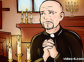 Thaysa Lopes in The Pegging of Father Anthony – DreamTranny