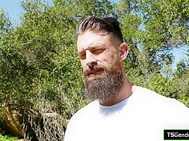 Anal barebacking my big tits shemale gf Haven Rose in nature