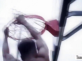Lucky Players Fuck Some Horny Slut Ts In B-ball 10 Min